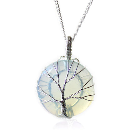 Tree of Life Gemstone Necklace