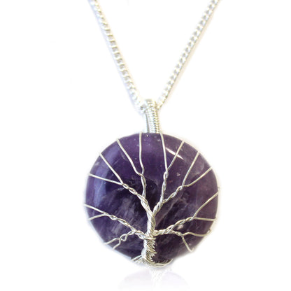 Tree of Life Gemstone Necklace