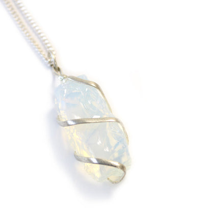 Cascade Wrapped Gemstone Necklace